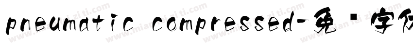pneumatic compressed字体转换
